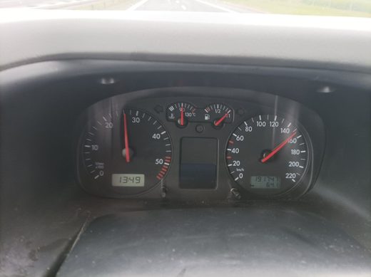 Tachoaufnahme bei ca. 140 km/h